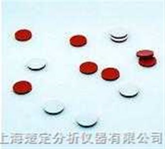 13mm，100只/包红色PTFE/白色硅胶垫（配13-425 4ml螺纹口瓶 V3413-13R） 