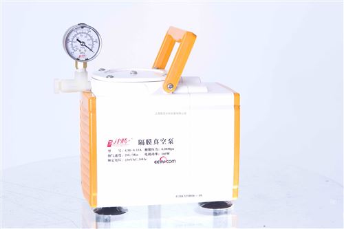 津腾无油隔膜真空泵（防腐型）双泵头无油隔膜泵